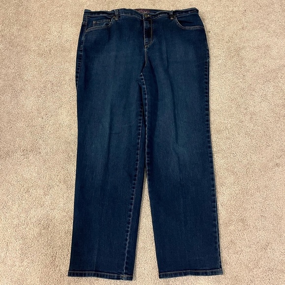 Gloria Vanderbilt Dark Wash Amanda Jeans - Picture 1 of 10